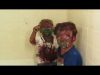 Dad can’t stop laughing while trying to punish sons covered in paint (UNEDITED)